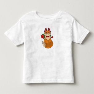 Camiseta Raposa com Rosa