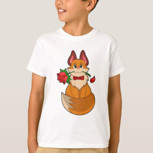 Camiseta Raposa com Rosa