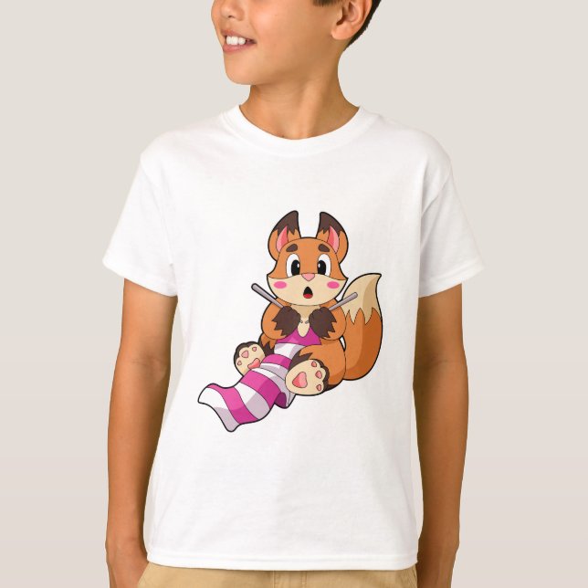 Camiseta Raposa com Scarf (Frente)