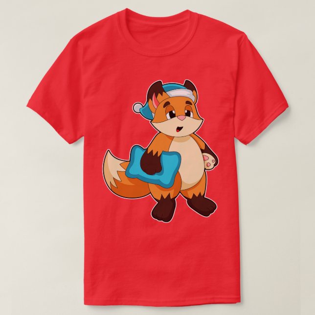 Camiseta Raposa com Touca Noturna (Frente do Design)