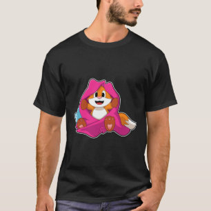 Camiseta Raposa com Travesseiro e cobertor