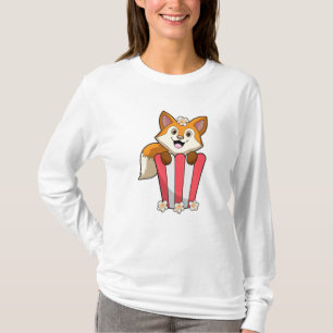Camiseta Raposa comendo com pipoca