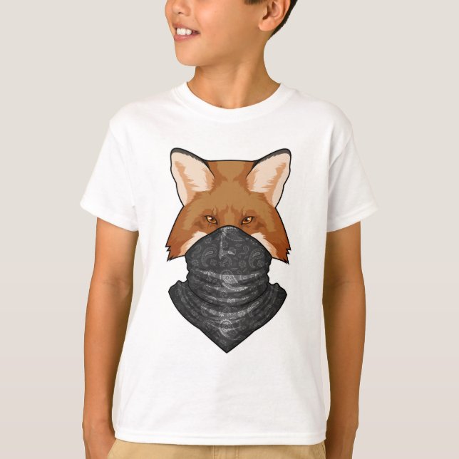Camiseta Raposa como Bandido com Lenço (Frente)