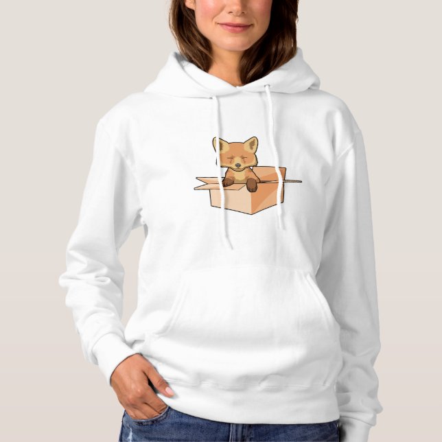 Camiseta Raposa como Bebê na Caixa (Frente)