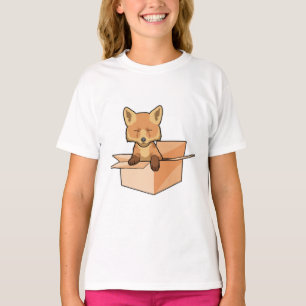 Camiseta Raposa como Bebê na Caixa