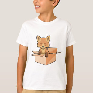 Camiseta Raposa como Bebê na Caixa