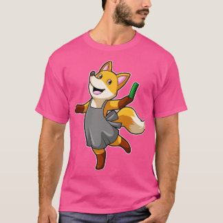 Camiseta Raposa como cabeceira com tesoura