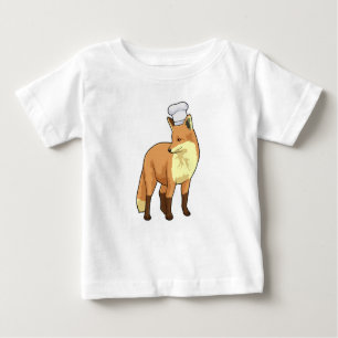 Camiseta Raposa como cozinheiro com chapéu de chef