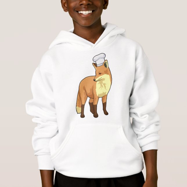 Camiseta Raposa como cozinheiro com chapéu de chef (Frente)