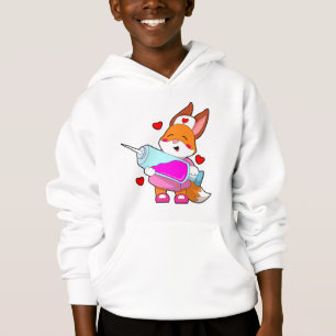 Camiseta Raposa como Enfermeira com Seringa