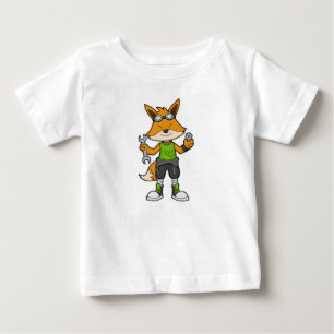 Camiseta Raposa como mecânica com chave inglesa e seca