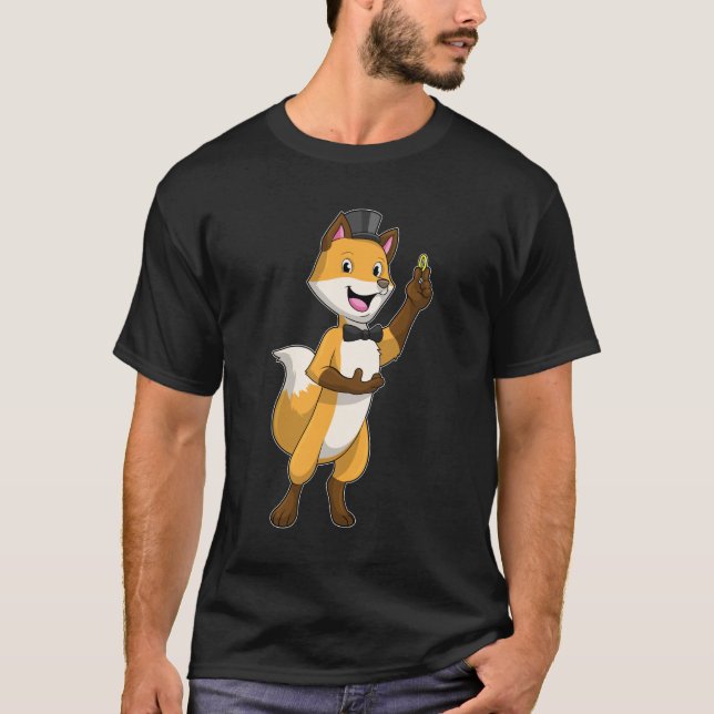 Camiseta Raposa como noiva com anel de casamentos (Frente)