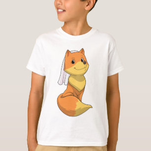 Camiseta Raposa como Noiva com Véu