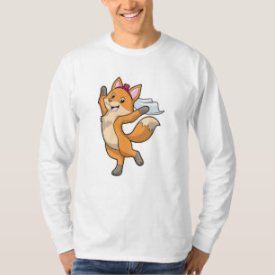 Camiseta Raposa como Noiva com Véu & Coração