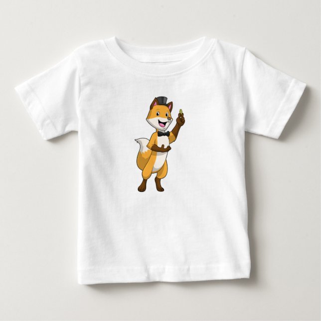 Camiseta Raposa como Noivo com Aliança de Casamento (Frente)