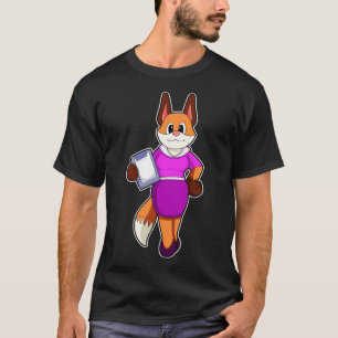 Camiseta Raposa como Secretária com saia