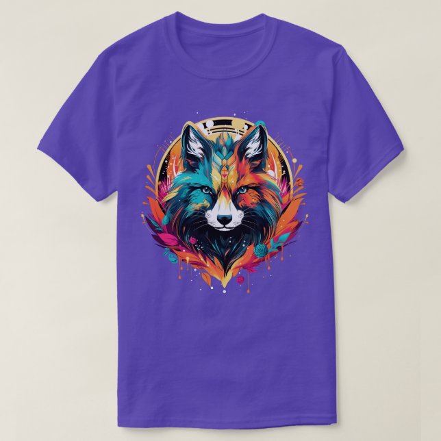Camiseta Raposa Cósmica (Frente do Design)