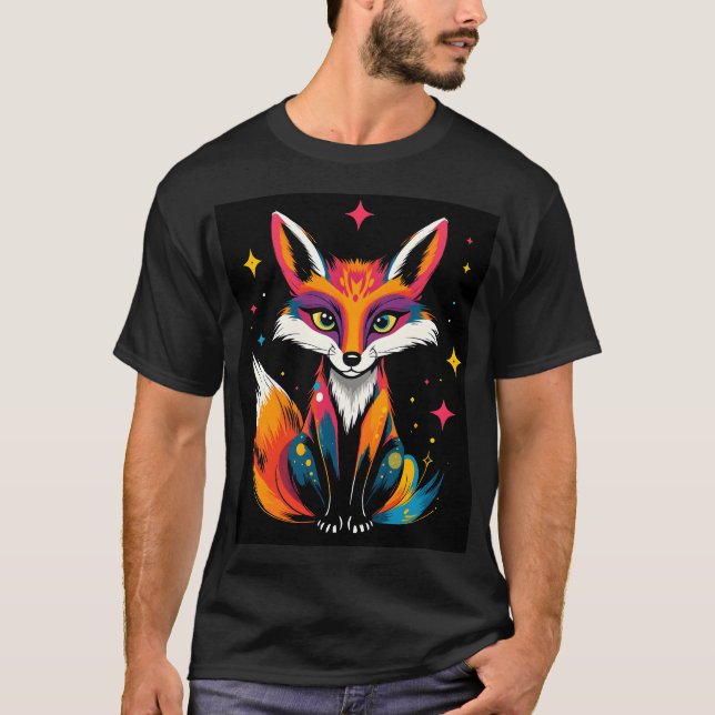 Camiseta Raposa Cósmica (Frente)