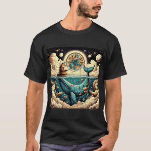 Camiseta Raposa Cósmica – Pescando no Tempo