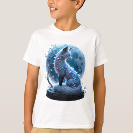Camiseta Raposa Cristalina ao Luar – Guardiã de Sonhos Sile