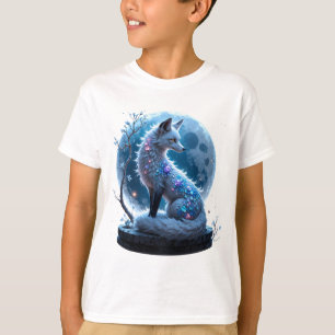 Camiseta Raposa Cristalina ao Luar – Guardiã de Sonhos Sile