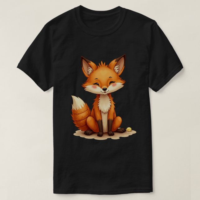 Camiseta Raposa Croissant (Frente do Design)