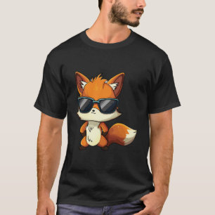 Camiseta Raposa Cura Veste Óculos escuros Dia de as Bruxas