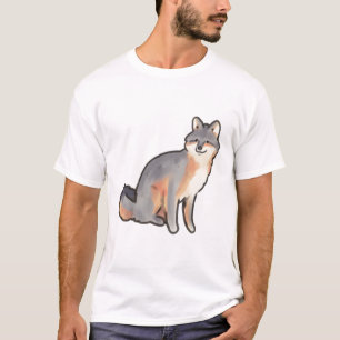 Camiseta Raposa-das-ilhas Delight � Arte Animal Cura