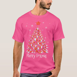 Camiseta Raposa De Árvore De Natal Raposas Xmas Para Homens