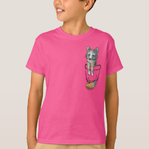 Camiseta Raposa de Cinza de bolso