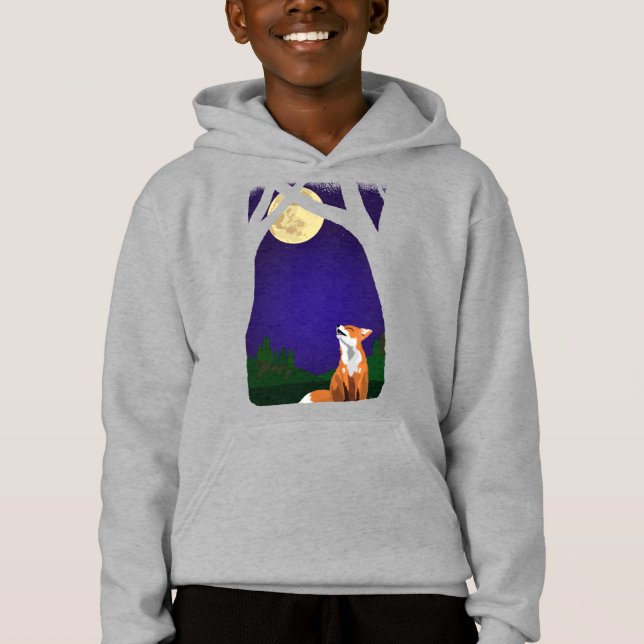 Camiseta Raposa de lua de cheio (Frente)
