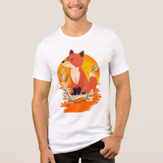 Camiseta Raposa-de-origem animal Tee Gráfico Inspirado
