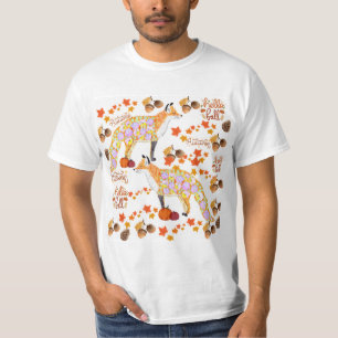 Camiseta Raposa de outono Colorida