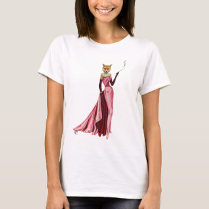 Camiseta Raposa-de-vidro rosa