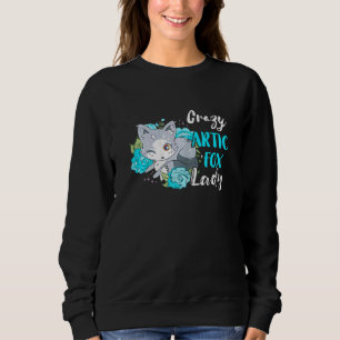 Camiseta Raposa do Ártico Raposa Louca Dama Animal Raposa d
