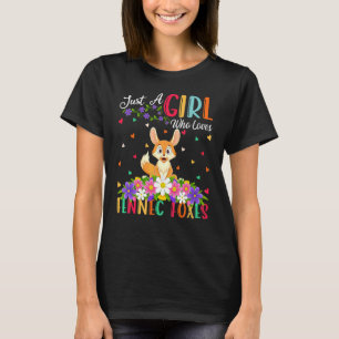 Camiseta Raposa-do-deserto  Apenas Uma Garota Que Ama Rapos