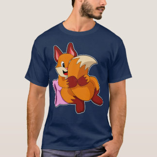 Camiseta Raposa dormindo com travesseiro