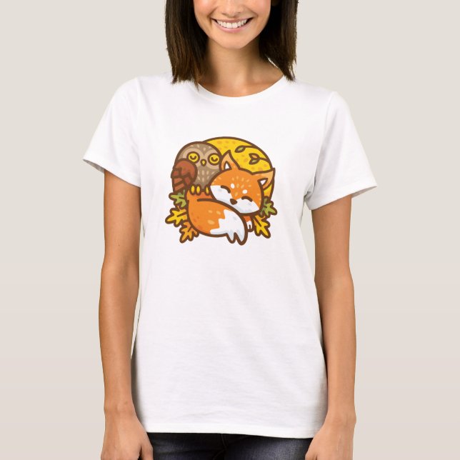 Camiseta Raposa e Coruja (Frente)