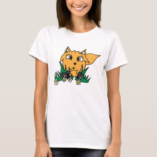 Camiseta Raposa e Flores