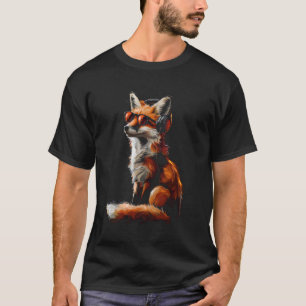 Camiseta Raposa Engraçada Febre Fone Gráfico Cachorros Rapo
