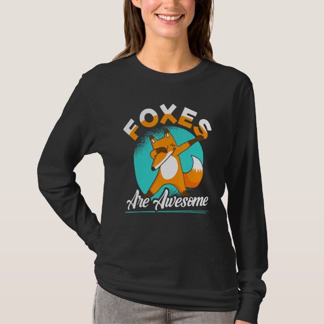 Camiseta Raposa Espantosa Dabbing Fox Vixen Animal (Frente)