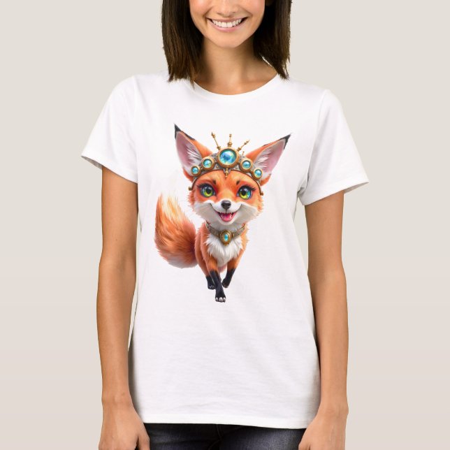 Camiseta Raposa Estrelada das Praderas ao Luar.  (Frente)