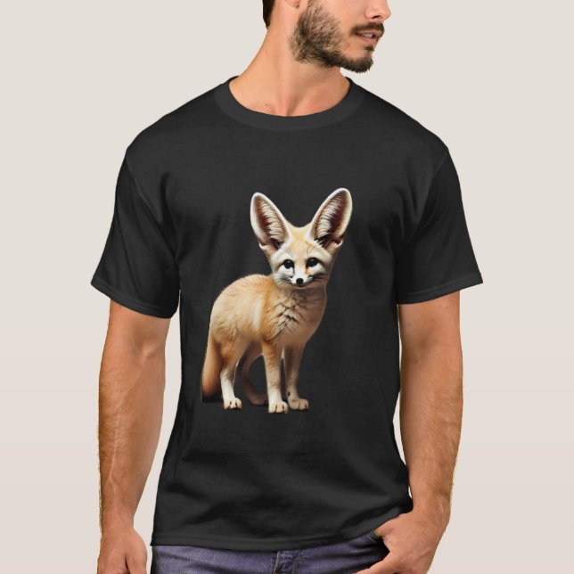 Camiseta Raposa Fennec Africana Animal (Frente)