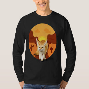 Camiseta Raposa Fennec Animal Canino Deserto Homens Mulhere