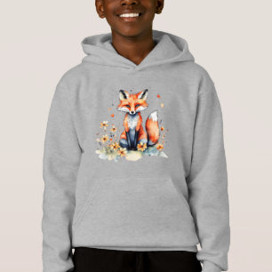 Camiseta Raposa floral branca