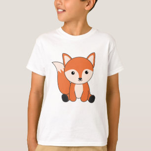 Camiseta Raposa Floresta Animal Raposa Laranja Kawaii Anima