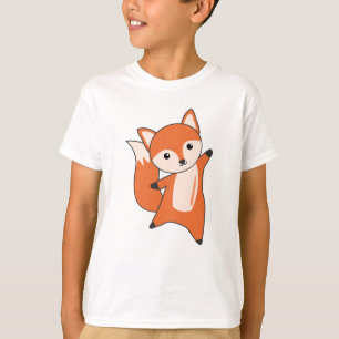 Camiseta Raposa Floresta Animal Raposa Laranja Kawaii Anima