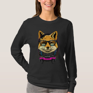Camiseta Raposa Gamer Pc Computador Jogo De Vídeo Transmiss