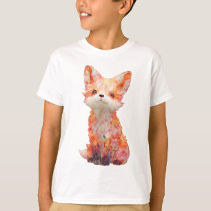 Camiseta Raposa Infantil Texturizada Impressionista Caprich