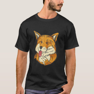 Camiseta Raposa lambendo suas luvas